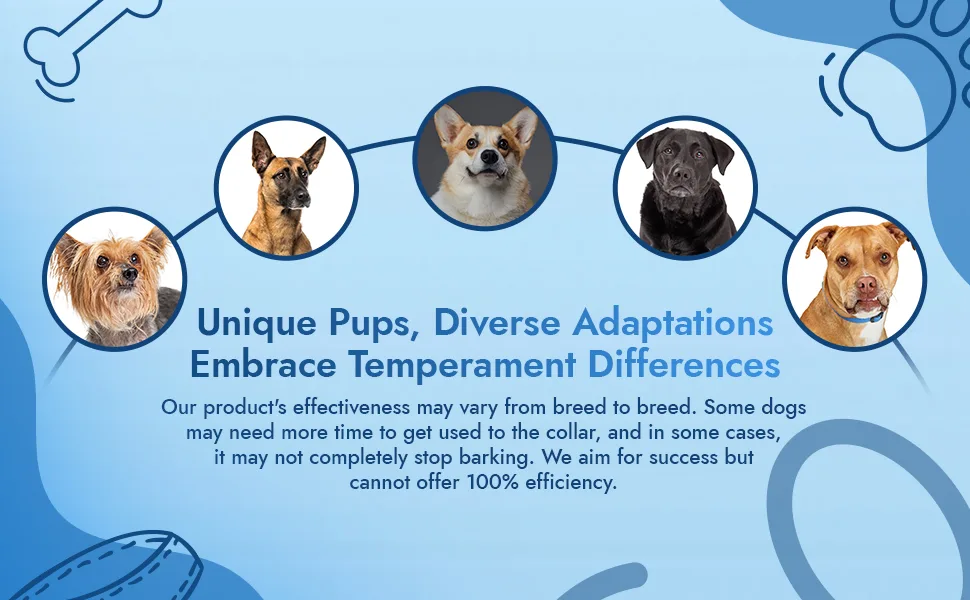 Anti-Bark Dog Training Collar - Humane Stop Barking Device with Beep & Vibration Modes - No Shock - Suitable for Small to Large Dogs - Effective for All Breeds - E-Collar for Dog Behavior Training - dog collar