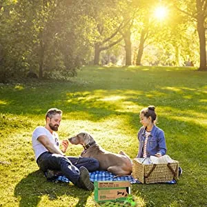 Nestling Biodegradable Thicker Dog Poop Bags with Dispenser 300 Dog Waste Bags Thick Strong Made from Corn Starch Plants Based (Black) - product information 10