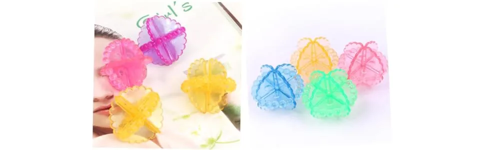 Healeved 4pcs Washing Ball Laundry Dryer Balls Reusable Dryer Balls Laundry Ball - product information 1