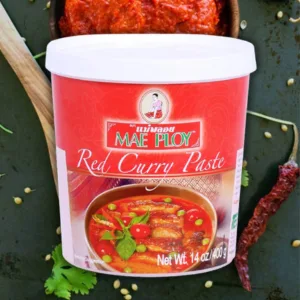 Mae Ploy Thai Green & Red Curry Paste 400g Each + World Food Shop 20ml Measuring Scoop | Authentic Thai Curry Paste Hot And Mild Chilli Asian Food - Mae Ploy, Green Curry Paste, Red Curry Paste, 20ml measuring scoop, World Food Shop