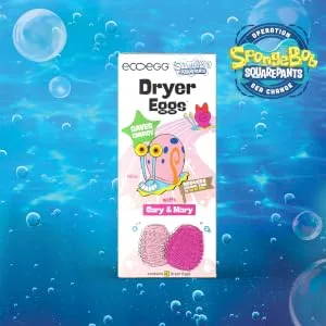SpongeBob SquarePants x ecoegg Laundry Egg Refill Pellets | Helps Soften Clothes | Universal | No chlorine bleaches phosphates or parabens | 60 Washes - dryer