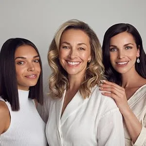 CACI Rejuvenating Hand Mask - female CACI models smiling together