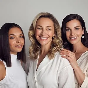 CACI Eye Revive Mask - female CACI models smiling together