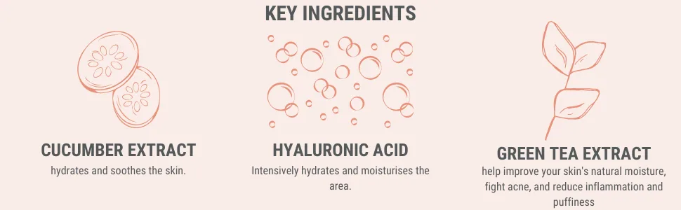 CACI Eye Revive Mask - Key ingredients for eye revive mask