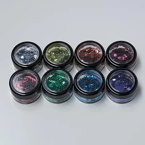 Classic Chunky Glitter by Moon Glitter - Blue - Cosmetic Festival Makeup Glitter for Face Body Nails Hair Lips - 3g - Moon Glitter