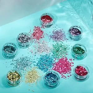 Biodegradable Eco Chunky Glitter by Moon Glitter - Lavender - Cosmetic Bio Festival Makeup Glitter for Face Body Nails Hair Lips - 3g - Moon Glitter
