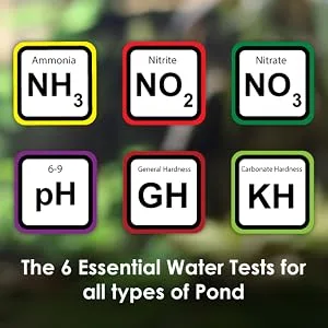 NT Labs Pond Lab Multi-Test Kit (6 Key Parameters - Ammonia Nitrite Nitrate pH General Hardness and Carbonate Hardness) Pond Water Test Kit Accurate Results Up to 200 Tests Combine Liquid Test - nitrite-test-for-ponds