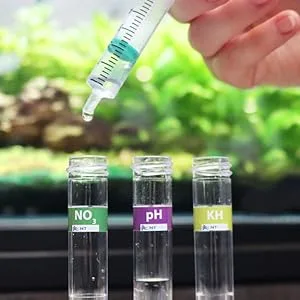 NT Labs Aquarium Lab Multi-Test Kit (6 Key Parameters - Ammonia Nitrite Nitrate pH General Hardness and Carbonate Hardness) Aquarium Kit Accurate Results Up to 200 Tests Combine Liquid Tests - Nt Labs