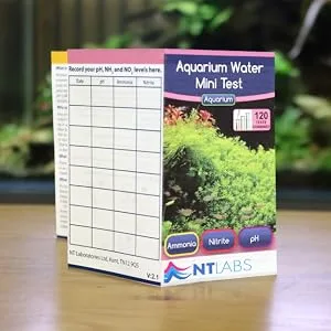 NT Labs Aquarium Water Mini Test (3 Key Parameters - pH Nitrite and Ammonia) Maintain Excellent Water Quality Accurate Results Liquid Drop Tests - how to use Aquarium Water Mini Test