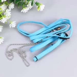 POPETPOP Turtle Harness and Leash-Tortoise Leash Lizard Leash Tortoise Harness Strap Pet Adjustable Collar Leash Tortoise Walking Lead Control Rope-Size S (Blue) - product information 1