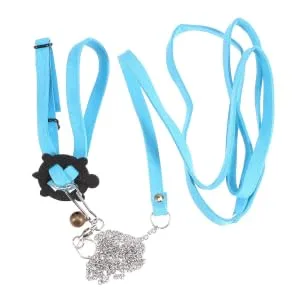 POPETPOP Turtle Harness and Leash-Tortoise Leash Lizard Leash Tortoise Harness Strap Pet Adjustable Collar Leash Tortoise Walking Lead Control Rope-Size S (Blue) - product information 2
