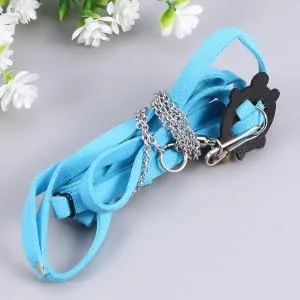 POPETPOP Turtle Harness and Leash-Tortoise Leash Lizard Leash Tortoise Harness Strap Pet Adjustable Collar Leash Tortoise Walking Lead Control Rope-Size S (Blue) - product information 5