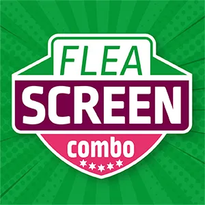 FLEA SCREEN combo Cat (3 Pipettes): Spot On Cat Flea Treatment - Kills Fleas Flea Eggs & Ticks Provides 12 Weeks Flea and Tick Treatment for Cats and Kittens over 8 weeks old. - FLEA SCREEN combo logo