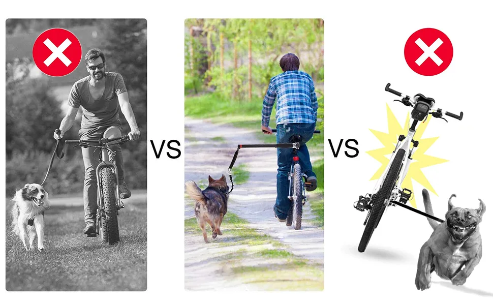 wefaner Dog Bicycle Exerciser Leash Hands Free Bicycle Dog Leash - Dog Bicycle Exerciser Leash