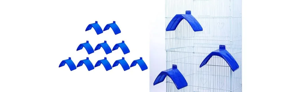 iplusmile 1 Set Plastic Pigeon Perches Dove Rest Stands Frames Pigeon Perches Roost Pet Blue 20pcs 20X12CM - product information 4