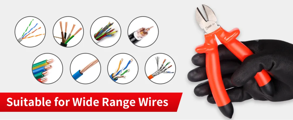 Sharp-tec Insulated Diagonal Cutting Pliers 200mm Electrical Wire Cutters 1000V Wire Cutting Pliers Insulated Diagonal Pler 200MM - product information 4