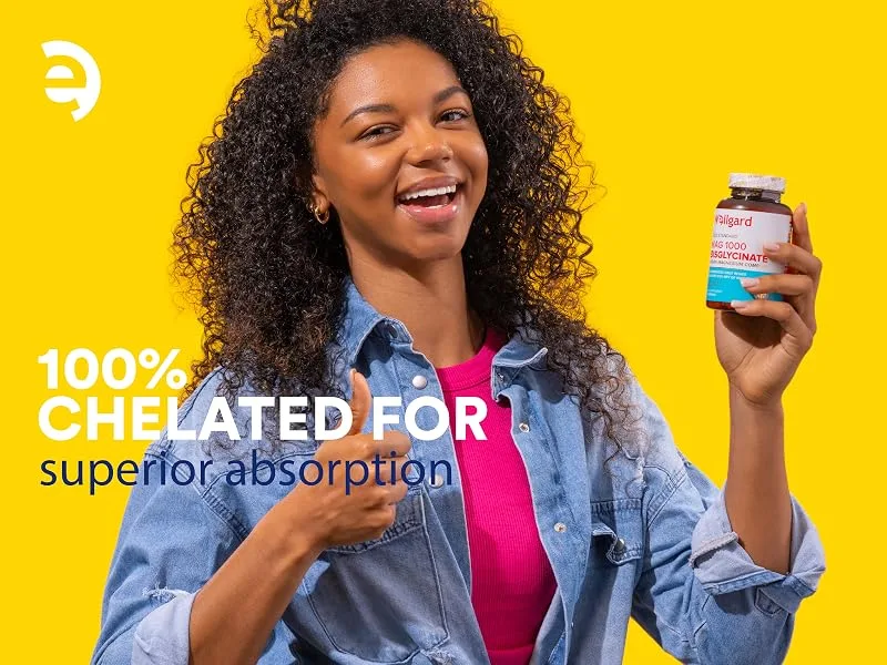 Wellgard Magnesium Glycinate Mag 1200 High Strength Magnesium Bisglycinate Made in UK - magnesium glycinate