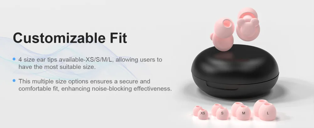 Ear Plugs for Sleep Noise Cancelling Reusable Earplugs for Noise Reduction Soft Silicone Hearing Protection Ear Plugs for Sleep Work Noise Sensitivity Study Snoring -33dB (Pink) - sleep ear plugs