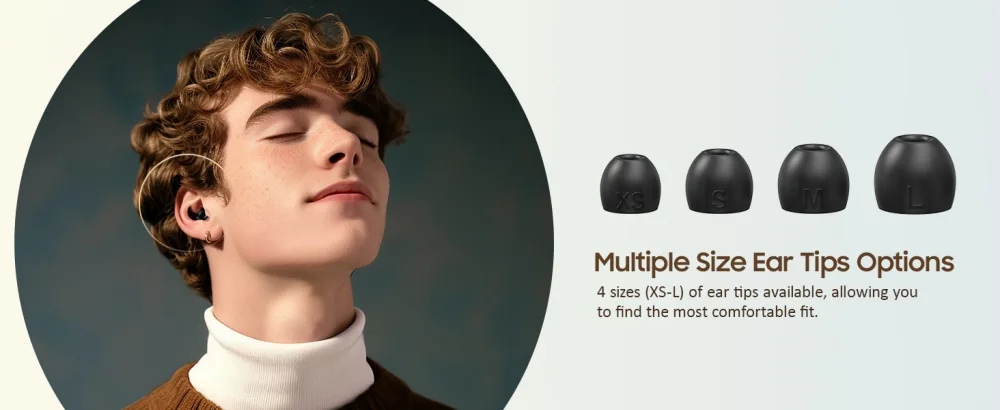 Hearprotek Ear Plugs for Sleep Reusable Ear Plugs Noise Cancelling Silicone Ear Plugs for Sleeping Snoring Work Study Travle 8 Ear Tips in XS/S/M/L-Transparent Black - ear plugs noise cancelling