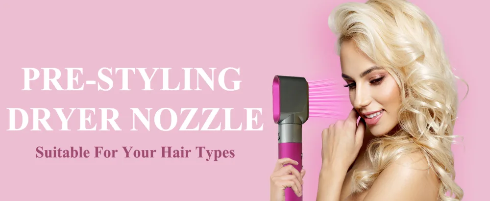 YTCHYYSK Pre-Styling Dryer Attachment for Dyson Airwrap Accessories for Air Wrap Nozzle Replacement Part 969759-01 Fuchsia - dyson airwrap attachments