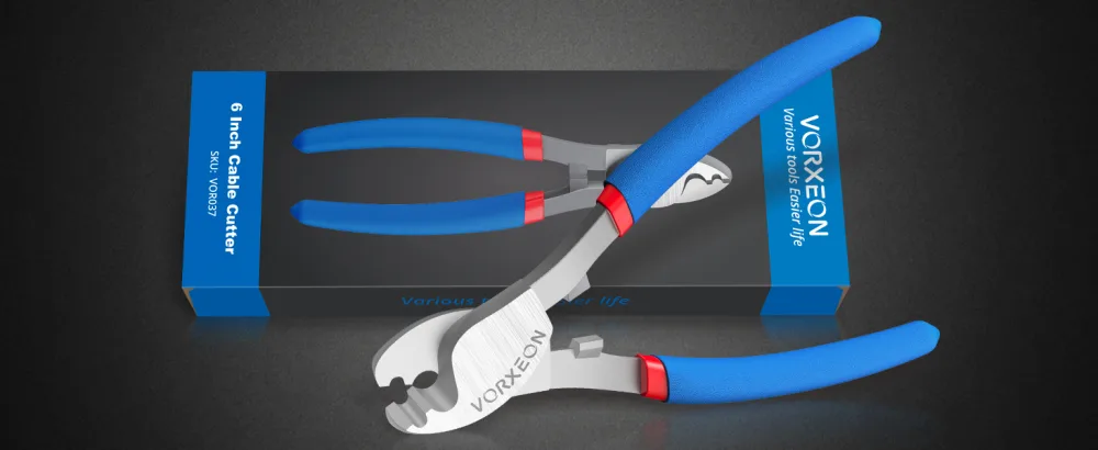 VORXEON 6 Inches Cable Cutter High Leverage Cutter Tool for Aluminum Copper Wire Communications Cable - cable cutters heavy duty