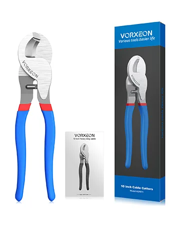 VORXEON 10 Inches Cable Cutter Heavy Duty Large High Leverage Cutter Tool for Aluminum Copper Wire Communications Cable - cable cutter