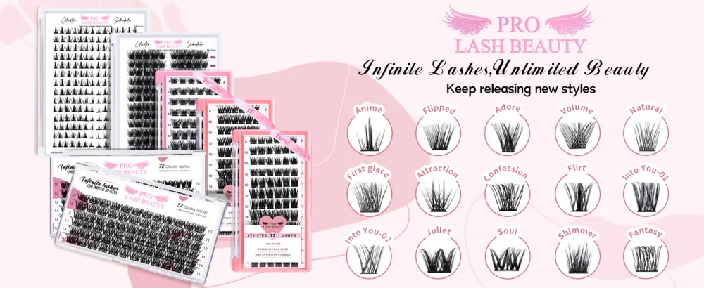 Cluster Lashes Adore D-16mm 16 mm Adore - cluster lasheses