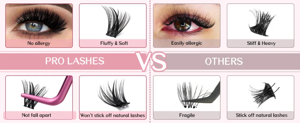 Cluster Lashes Adore D-16mm 16 mm Adore - lashes cluster