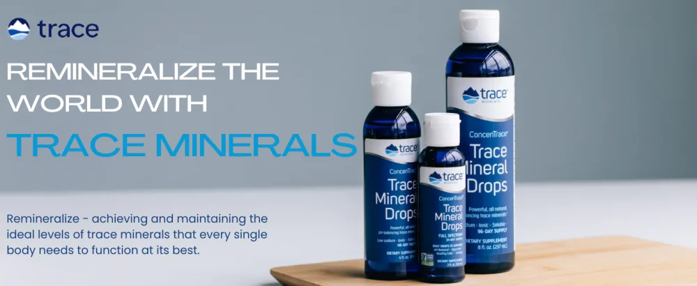 Trace Minerals | Concentrated Ionic Chlorophyll | Supports & Immune Function | Antioxidant | Supports Blood & Energy | Mint Flavored | 6000mg 59 ml - longevity trace minerals concemtrace zinc magnesium iron drops