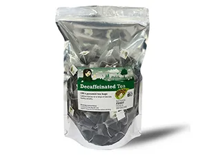 PYRAMID TEA BAGS | INDIVIDUAL MESH BAGS | 100 x biodegradable bags | ST GEORGE'S BREW - Decaff tea