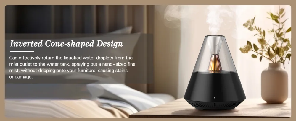 JIAWEN Essential Oil Diffuser 150ML Ultrasonic Cool Mist Aromatherapy Diffuser Air Fresh Scented Oil Diffusers Humidifier with Waterless Auto-Off and LED Candle Light for Home Bedroom Office Yoga Black - diffuser_humidifier_essential oil diffuser_aromatherapy diffuser_electric diffuser