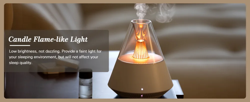 JIAWEN Essential Oil Diffuser 150ML Ultrasonic Cool Mist Aromatherapy Diffuser Air Fresh Scented Oil Diffusers Humidifier with Waterless Auto-Off and LED Candle Light for Home Bedroom Office Yoga White - diffuser_humidifier_essential oil diffuser_aromatherapy diffuser_electric diffuser for home