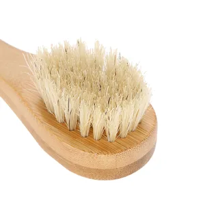 Facial Cleansing Brush Cleansing Exfoliating Soft Bristles Face Brush Wood Handle Skin Cleaning Scrub Scrubber Brush for Face Neck Hand - brosse pour le visage