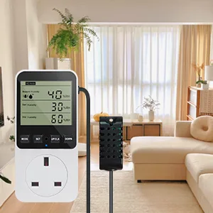 KETOTEK Digital Humidity Controller Plug Humidistat/Thermostat Outlet 230V with Alarm for Humidifier Dehumidifier Reptile Terrariums - product information 2