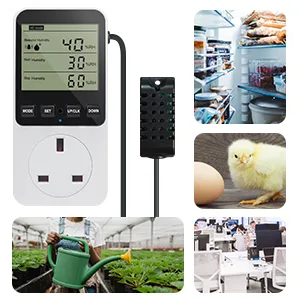KETOTEK Digital Humidity Controller Plug Humidistat/Thermostat Outlet 230V with Alarm for Humidifier Dehumidifier Reptile Terrariums - product information 9