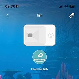 Automatic Fish Feeder Weytoll WiFi Intelligent Timing Automatic Feeder Aquarium Goldfish Feeder 100ML Large Capacity Fish Feeder Mobilephone APP Control - fish feeder
