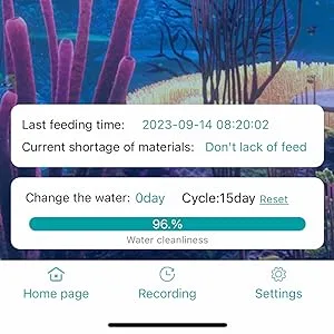 Automatic Fish Feeder Weytoll WiFi Intelligent Timing Automatic Feeder Aquarium Goldfish Feeder 100ML Large Capacity Fish Feeder Mobilephone APP Control - fish feeder