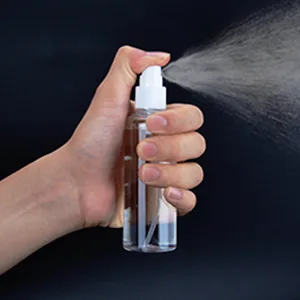 10 x 100ml Spray Bottles Empty Clear Fine Mist Spray Bottles Plastic Mini Travel Atomiser Bottle Set Small Refillable Liquid Containers with 2pcs Funnels and 14pcs Labels for Cosmetic Makeup - Fine Mist