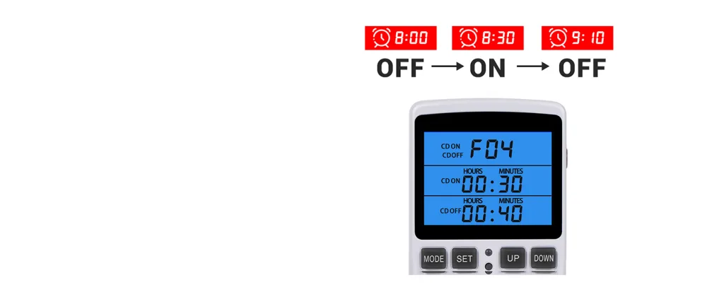INKBIRD Thermostat Plug Socket Digital Temperature Controller Timer Outlet Timer Switch Plug with Sensor Probe Heating Cooling Mode for Reptile Greenhouse Home Fermentation UK Plug - Thermostat Plug Socket Temperature Controller Timer Outlet Heating Cooling Fridge Reptile Aquarium