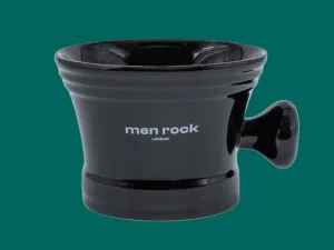 Men Rock Clear Drip Stand Hygenic and Practical Stand to Hold Shaving Brush Whilst Drying and Avoid Damage Adhesive Element to Stick to Bathroom Tiles or Cabinet Compact Design - shaving pot, shaving mug men, shaving dish, shaving bowl