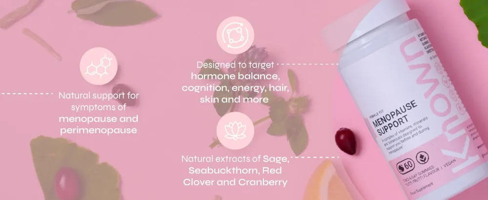 Menopause & Perimenopause Support Gummies | All in one Complex | Delicious Tutti Frutti Flavour Natural Flavourings | 60 Two-a-Day Gummies (One Month s Supply) (3) - Benefits