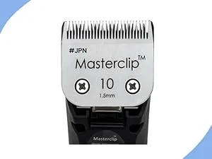 Masterclip Dog Clippers for Cockapoo Cavapoo Cavachon Labradoodle & Poodle. Mains Powered Dog Clippers with #10 & 3mm 6mm 10mm 13mm Comb Guides - Masterclip Japanese Number 10 Blades