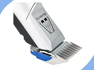 Masterclip Dog Clippers for Cockapoo Cavapoo Cavachon Labradoodle & Poodle. Mains Powered Dog Clippers with #10 & 3mm 6mm 10mm 13mm Comb Guides - Sprung Loaded Comb Guides