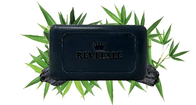 Revitale Natural Cleansing Soap Set (6 x 100g Bars - Charcoal and Bamboo Soap
