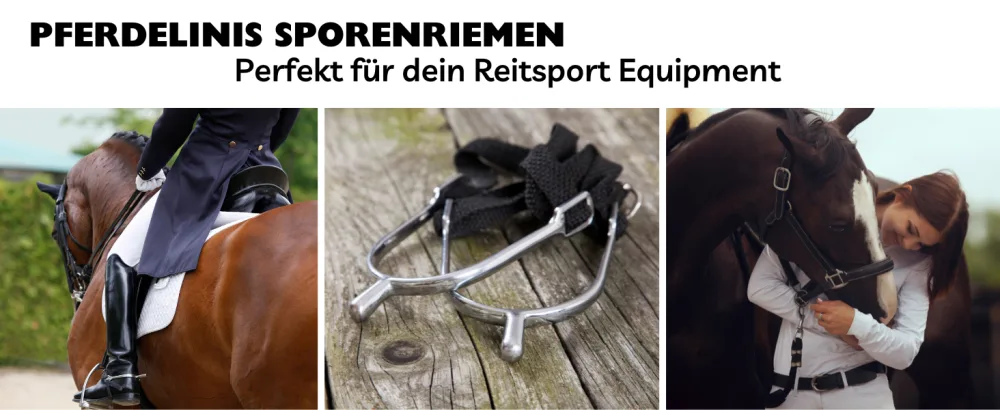 2 spur straps in black adjustable spare straps for attaching all kinds of spurs - Spur straps spurs straps horses