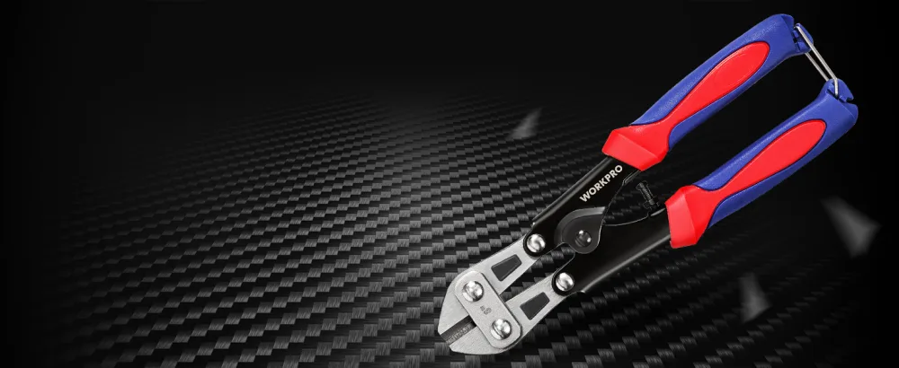 WORKPRO Mini Bolt Cutter 8-inch/210mm Cr-V Wire Cable Cutter Spring Snips Clippers with Soft Anti-Slip Handle - product information 1