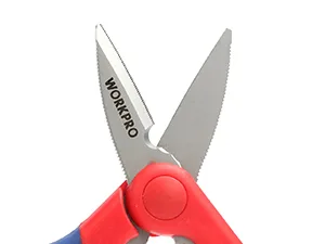 WORKPRO Electricians Scissors & Wire Cutter Stripper 2-in-1 Multi-Function Shears 152mm/6-inch Bi-Material Soft Handle - product information 2
