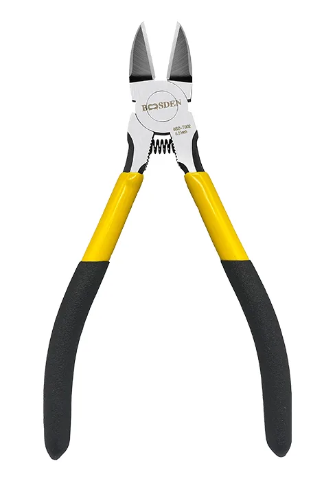 BOOSDEN 6 inch Side Cutters Diagonal Cutting Pliers Precision Wire Cutters Spring Loaded Cutting Pliers for Crafting Wire Plastic Floral Cutting 6" Diagonal Cutting Pliers - T002