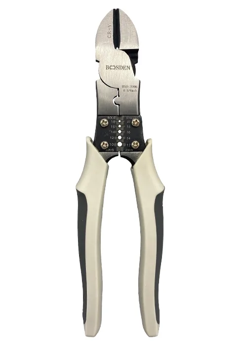 BOOSDEN 6 inch Side Cutters Diagonal Cutting Pliers Precision Wire Cutters Spring Loaded Cutting Pliers for Crafting Wire Plastic Floral Cutting 6" Diagonal Cutting Pliers - T006