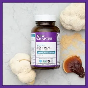 New Chapter Lion's Mane 60 Vegan Capsules - lions mane; lion